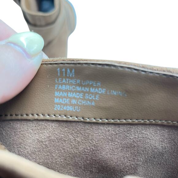 Alex Marie NWOB Paxton Tan Suede Leather Square Toe Cylinder Heel Booties - Picture 11 of 12